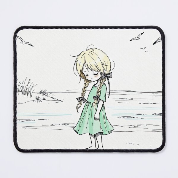 Item preview, Little Girl by the Shore designed and sold by Intelligenteel.
