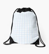 Gingham in the Summer Drawstring Bag