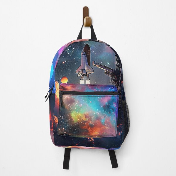 Item preview, Surreal Silhouette of Space Shuttle Launch Against Captivating Cosmic designed and sold by CheerForGoods.
