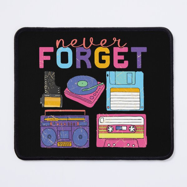 Item preview, Never Forget Mens Cassette Tape Gamer Old School, funny retro old school gifts designed and sold by FelkMariShop.