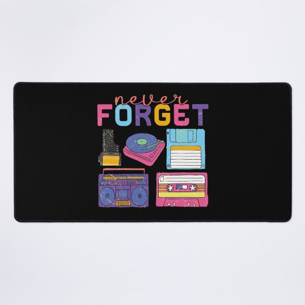 Item preview, Never Forget Mens Cassette Tape Gamer Old School, funny retro old school gifts designed and sold by FelkMariShop.