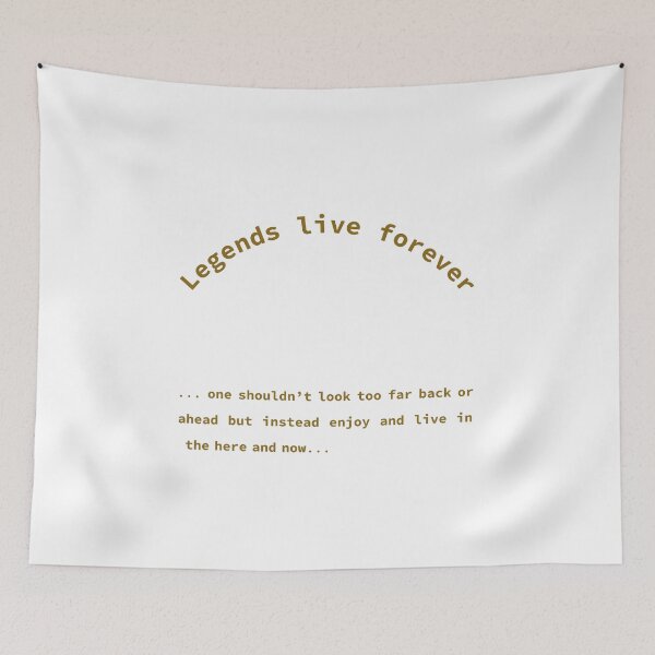 Item preview, Legends live forever, Reminder, Unique designed and sold by villacreativa.