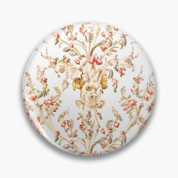 Item preview, Retro Cottagecore Floral Damask Pattern designed and sold by SamJanner.