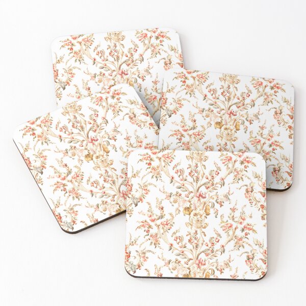 Item preview, Retro Cottagecore Floral Damask Pattern designed and sold by SamJanner.