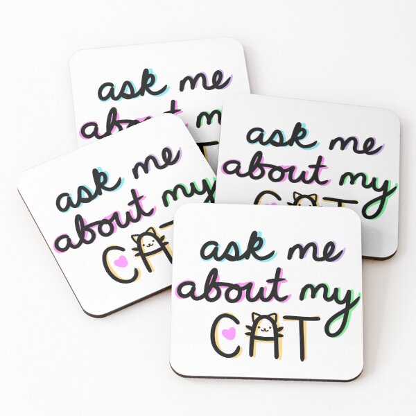 Item preview, Ask Me About My Cat designed and sold by Bountiful Bean.
