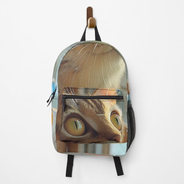 Item preview, Curious Feline Gazes Admiringly at Vibrant Avian Visitors designed and sold by CheerForGoods.