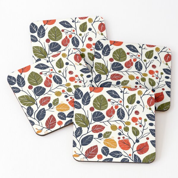 Item preview, Rustic botanical patterns for festive decor designed and sold by Piotrek0001.
