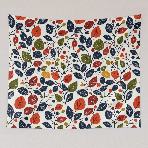 Item preview, Rustic botanical patterns for festive decor designed and sold by Piotrek0001.