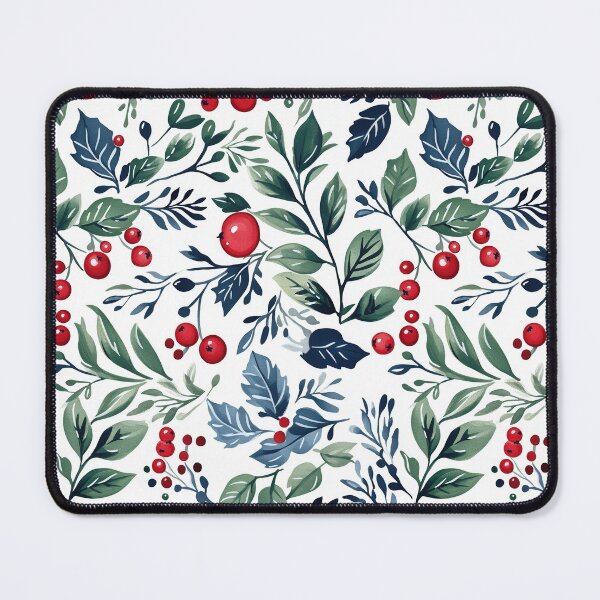 Item preview, Holiday leaves and berries with elegant charm designed and sold by Piotrek0001.