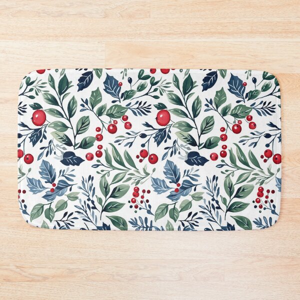Item preview, Holiday leaves and berries with elegant charm designed and sold by Piotrek0001.