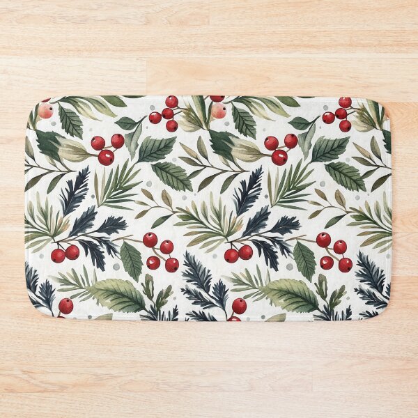 Item preview, Watercolor foliage with festive atmosphere designed and sold by Piotrek0001.