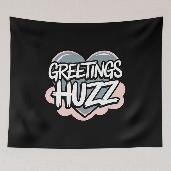 Item preview, Greetings Huzz - This gift is perfect for Gen Z individuals who love humor, trends, and bold graphics. designed and sold by ZyziowskyArt.