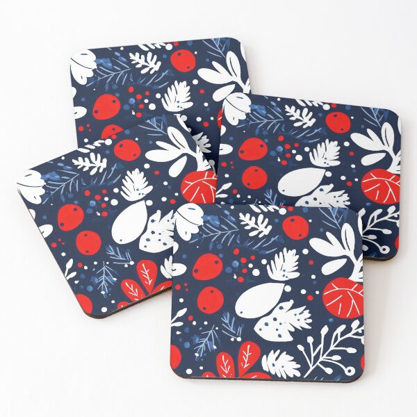 Item preview, Holiday botanical motifs with vintage elegance designed and sold by Piotrek0001.