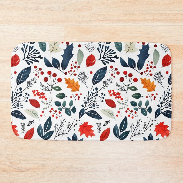 Item preview, Holiday-themed nature elements in vibrant colors designed and sold by Piotrek0001.