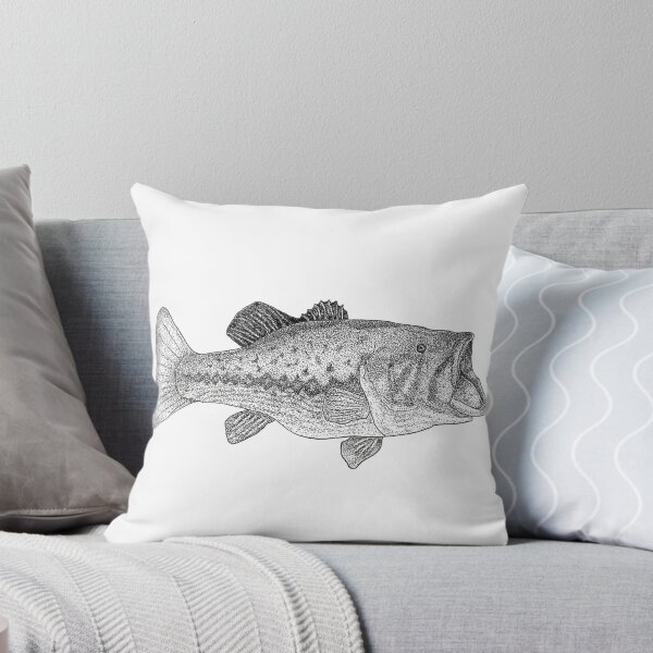 Item preview, Stippled Largemouth Bass Illustration designed and sold by TroyArts.