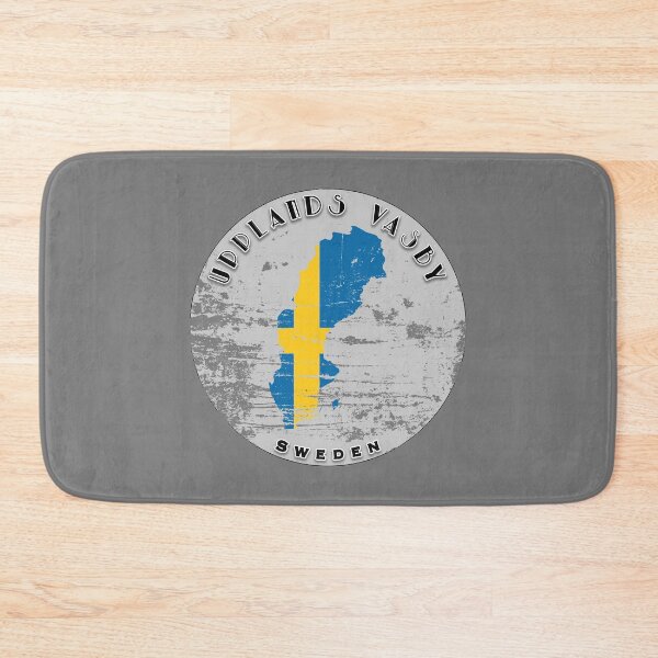 Item preview, Upplands Vasby Sweden Flag Worn  designed and sold by World Designs.