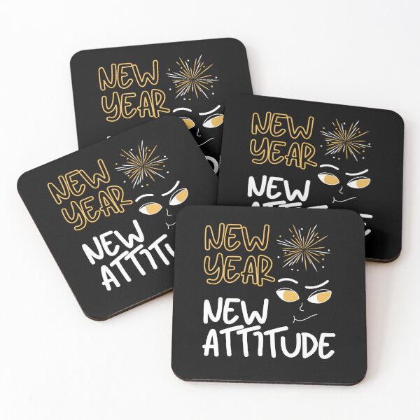 Item preview, New Year, New Attitude | Motivational Fresh Start designed and sold by DesignDazzles.