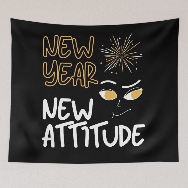 Item preview, New Year, New Attitude | Motivational Fresh Start designed and sold by DesignDazzles.