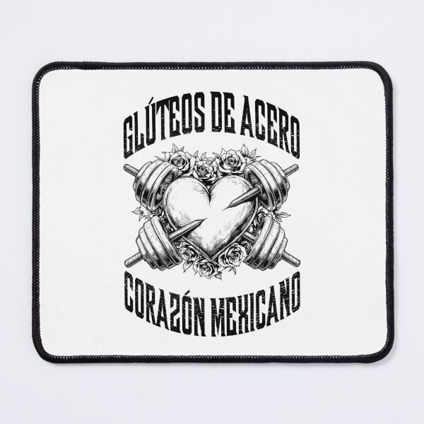 Item preview, Funny Gym Spanish Steel Glutes Mexican Heart Hispanic Quote designed and sold by GrandeDuc.