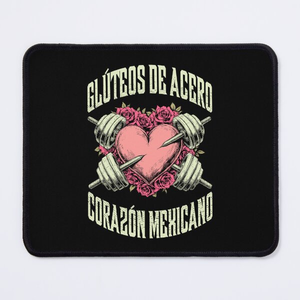 Item preview, Funny Gym Spanish Steel Glutes Mexican Heart Hispanic Quote designed and sold by GrandeDuc.