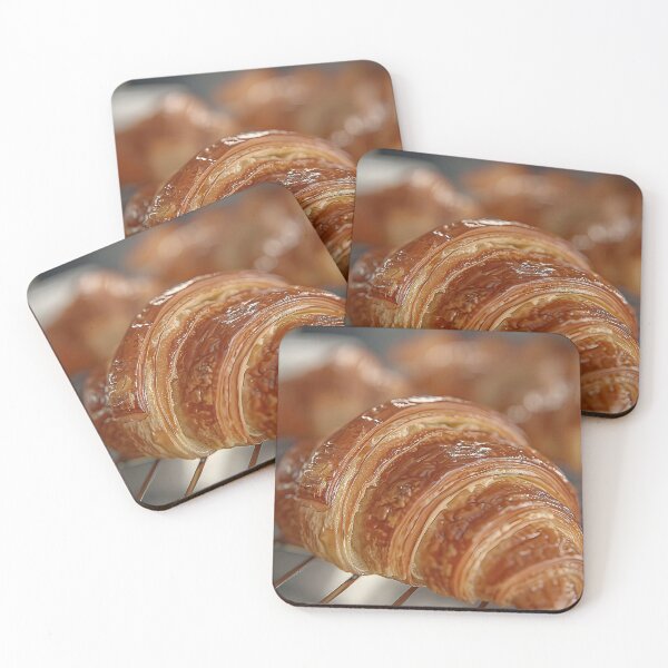 Item preview, Perfectly Baked Croissant on Bakery Rack with Flaky Golden Brown  designed and sold by CheerForGoods.