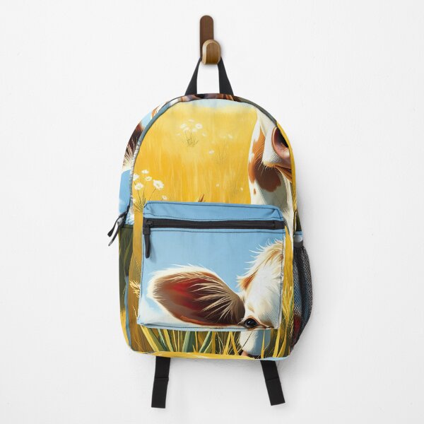 Item preview, Golden Pasture: Curious Calf in Sunlit Field designed and sold by Intelligenteel.