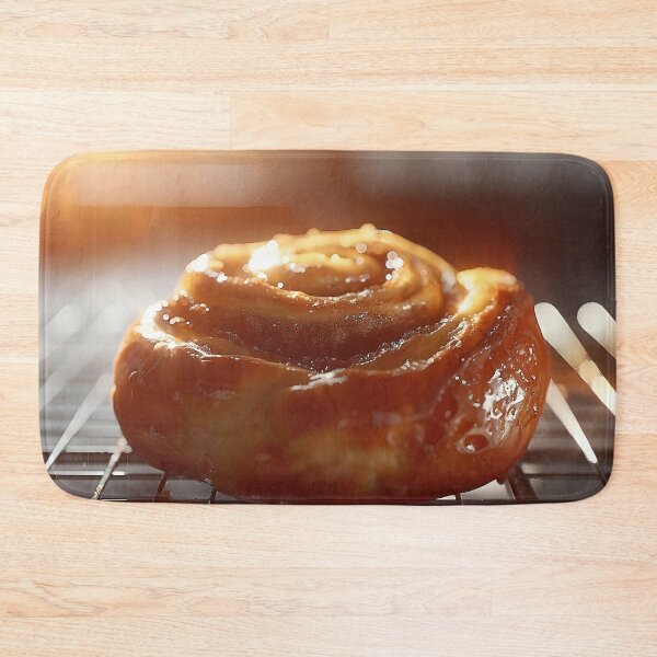 Item preview, Mouthwatering Cinnamon Bun on Bakery Rack  designed and sold by CheerForGoods.