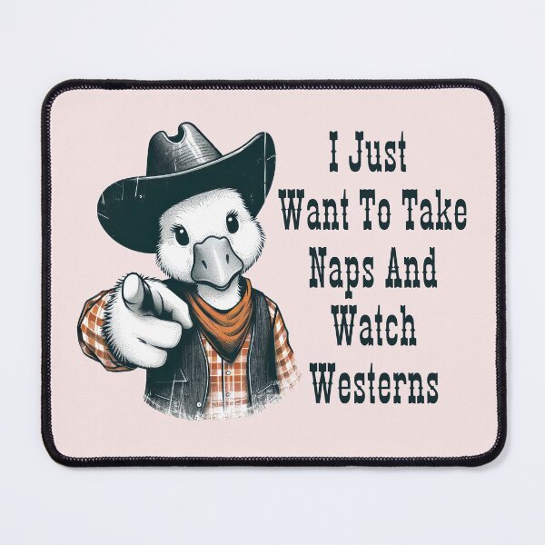 Item preview, I Just Want To Take Naps And Watch Westerns Retro designed and sold by ManiaGrania.