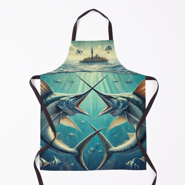 Item preview, Swordfish Duel – Ocean Fantasy designed and sold by Dogandesighn.