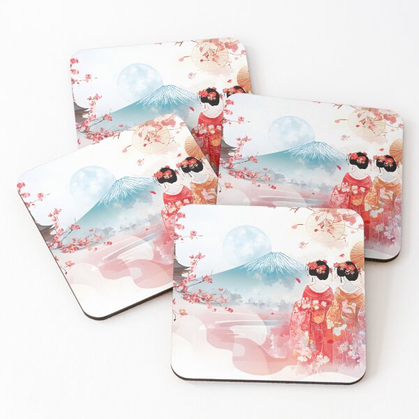 Item preview, Scenic Japanese landscape with cultural elements view designed and sold by Artessie.