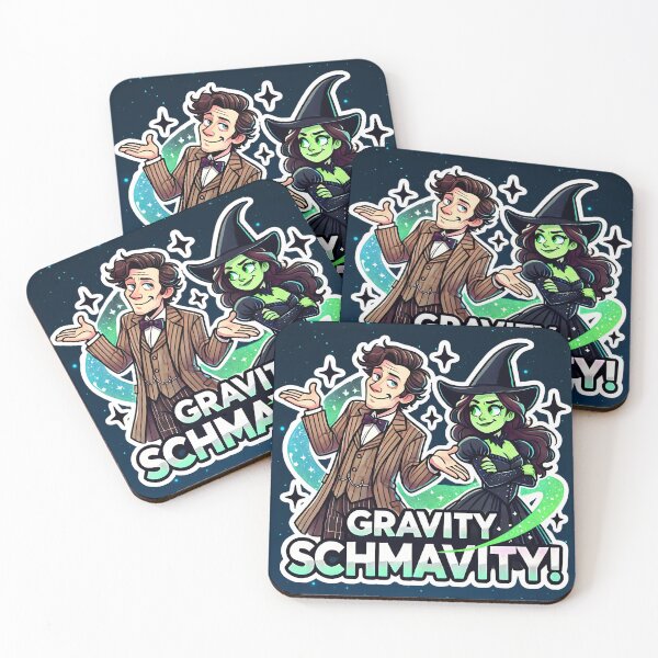 Item preview, Defying Gravity Schmavity - The Doctor and Wicked Crossover designed and sold by PricklyBearArt.