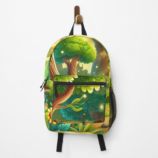 Item preview, A dense forest with sunlight filtering through the trees, creating a serene glow. designed and sold by MZCREATIONS144.