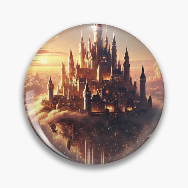 Item preview, A castle floating among the clouds with a magical aura. designed and sold by MZCREATIONS144.