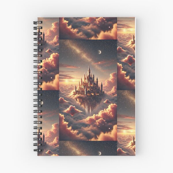 Item preview, A castle floating among the clouds with a magical aura. designed and sold by MZCREATIONS144.