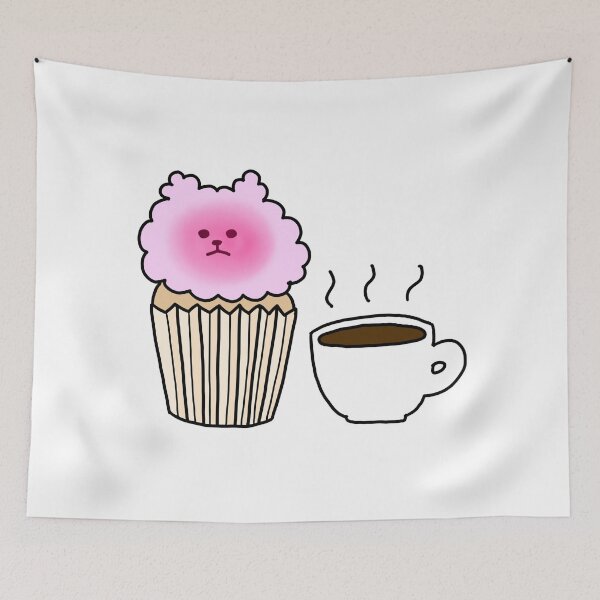 Item preview, Cat cup cake and a cup of coffee designed and sold by superbaechoo.