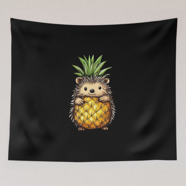 Item preview, Pineapple Hedgehog designed and sold by titanosdesign.