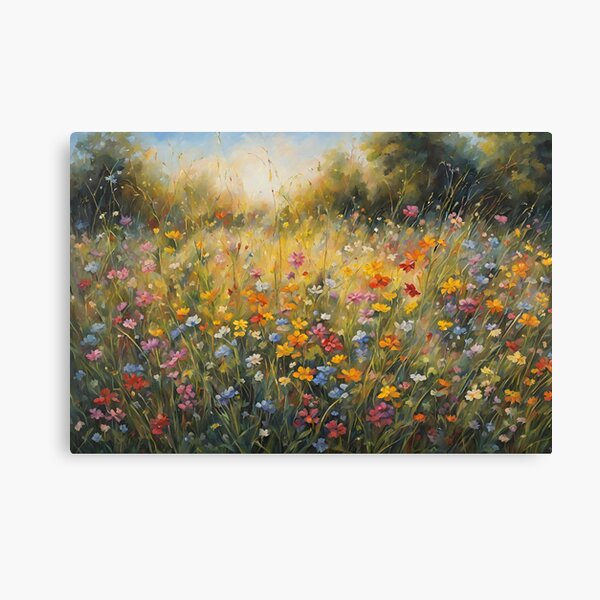 Item preview, Dancing Colors at Dawn || Wall Art Decor Oil Acrylic Painting  designed and sold by Kutamora.
