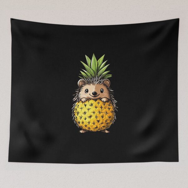 Item preview, Pineapple Hedgehog designed and sold by titanosdesign.