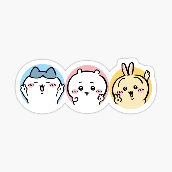 Item preview, Chiikawa Hachiware Usagi - V sign | Victory Peace Hand Gesture | Cute Kawaii Characters Bear Cat Rabbit  designed and sold by OllieMolley.