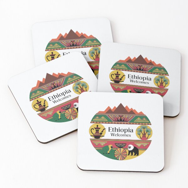 Item preview, Ethiopia Welcomes Flag Map Addis Ababa, Lalibela designed and sold by AnimalsDH305.