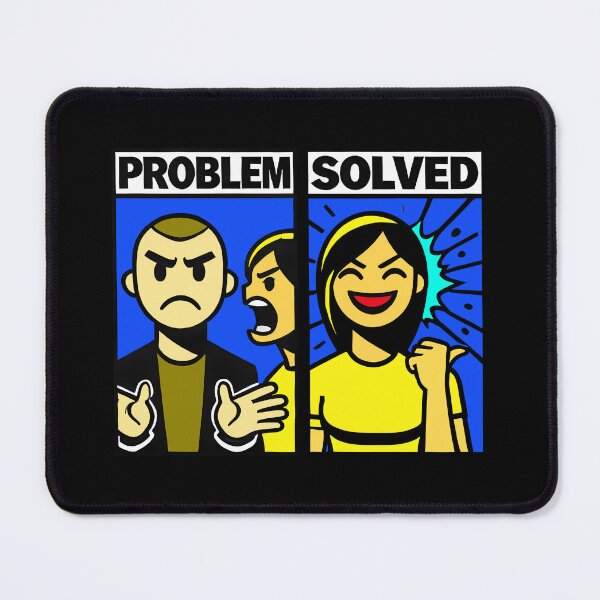 Item preview, Problem Solved Comic Humor Design designed and sold by DrawHandArt.