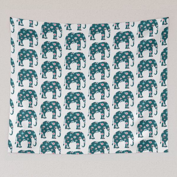 Item preview, Floral Elephant designed and sold by moonlovedesigns.