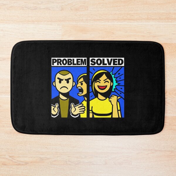 Item preview, Problem Solved Comic Humor Design designed and sold by DrawHandArt.