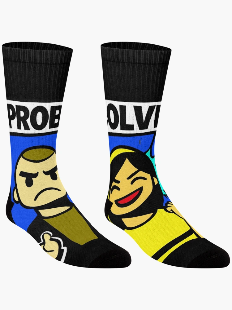 Thumbnail 3 of 5, Socks, Problem Solved Comic Humor Design designed and sold by DrawHandArt.