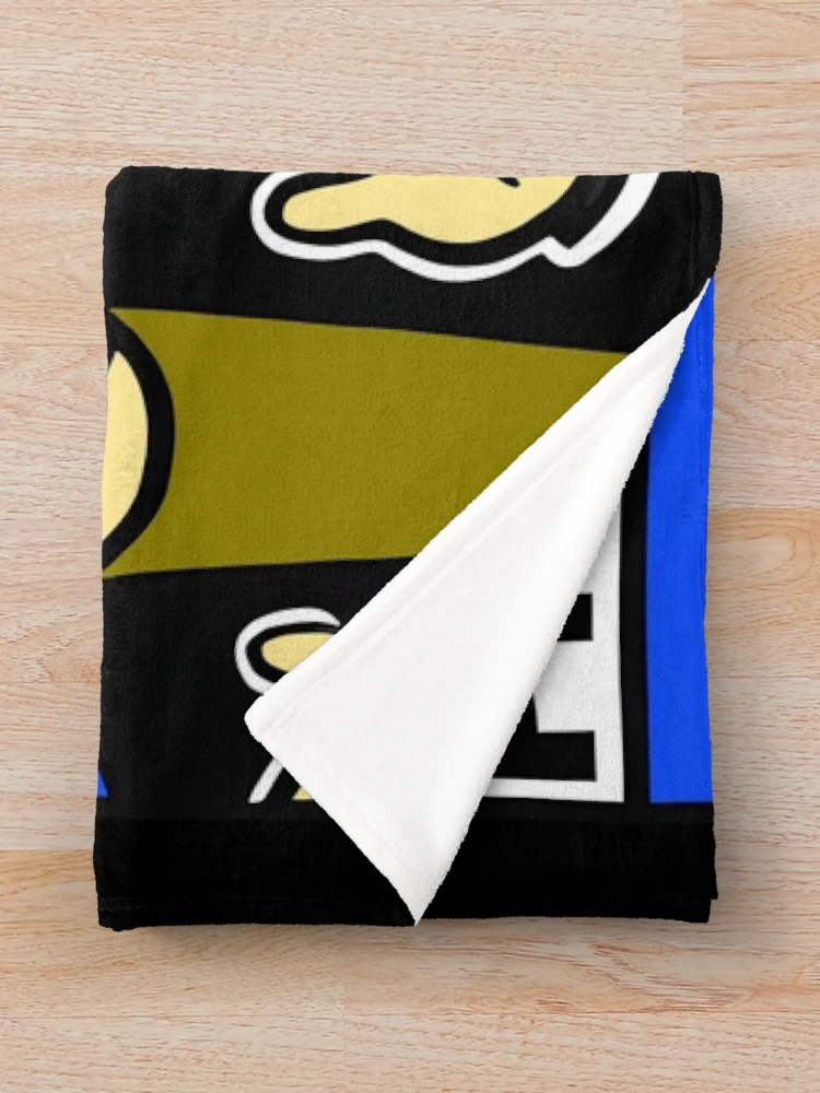 Thumbnail 3 of 6, Throw Blanket, Problem Solved Comic Humor Design designed and sold by DrawHandArt.