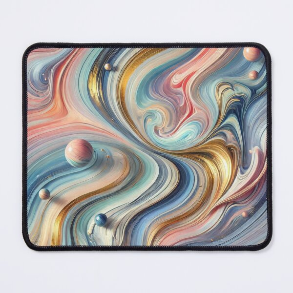Item preview, Swirling, colorful marble textures with a blend of pastel and metallic tones. designed and sold by MZCREATIONS144.