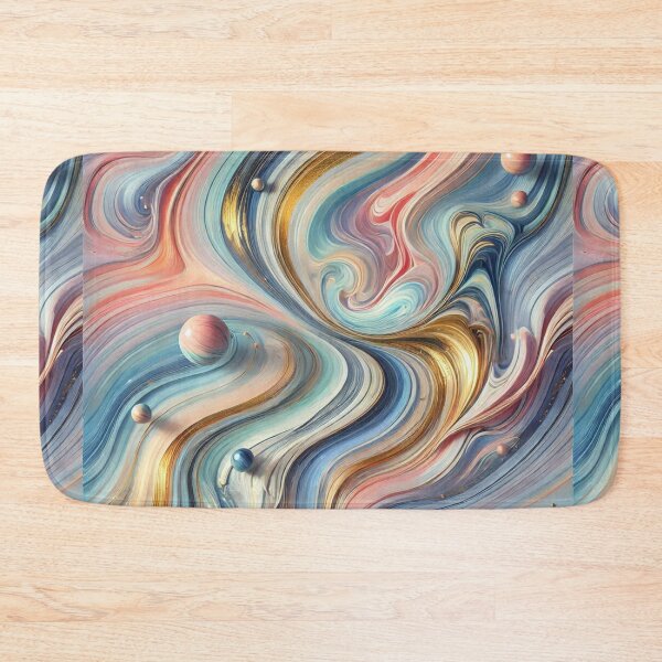 Item preview, Swirling, colorful marble textures with a blend of pastel and metallic tones. designed and sold by MZCREATIONS144.