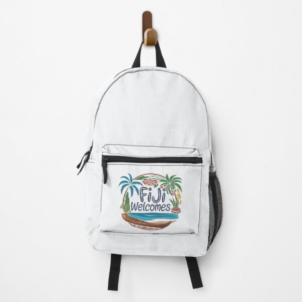 Item preview, Fiji Welcomes Flag Map Suva, Nadi, Mamanuca islands designed and sold by AnimalsDH305.
