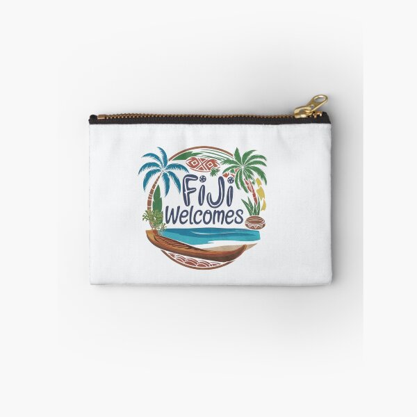Item preview, Fiji Welcomes Flag Map Suva, Nadi, Mamanuca islands designed and sold by AnimalsDH305.