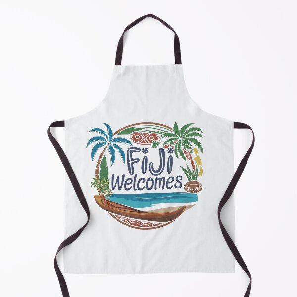Item preview, Fiji Welcomes Flag Map Suva, Nadi, Mamanuca islands designed and sold by AnimalsDH305.